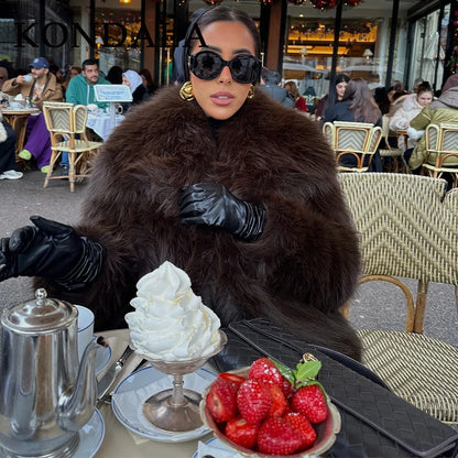 KONDALA Faux Fur Winter Jacket