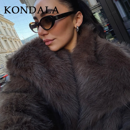 KONDALA Faux Fur Winter Jacket