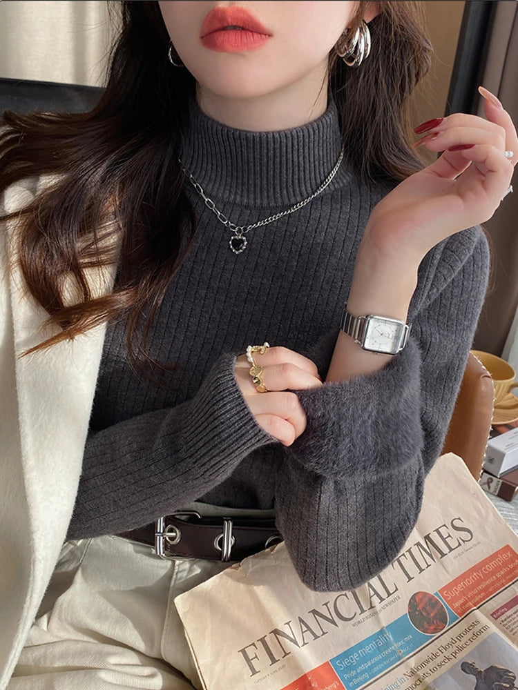 Retro-Thermo-Rollkragenpullover