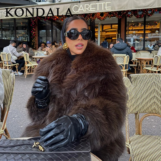 KONDALA Faux Fur Winter Jacket
